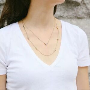 8. Chloe + Isabel Pavé Triangle Convertible Layering Necklace